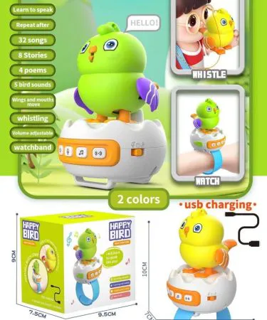 Happy Bird Multifunctional Intelligent Toy – colorful educational interactive toy for kids