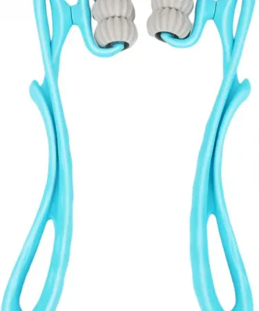 Abu Turab 6‑Wheel Neck and Body Massager Roller – ergonomic handheld massage tool for neck, shoulder and back relief, portable design, white background , imagecaption=Abu Turab (أبو تراب) 6‑Wheel Neck & Body Massager Roller – portable ergonomic massager perfect for home, office or travel.