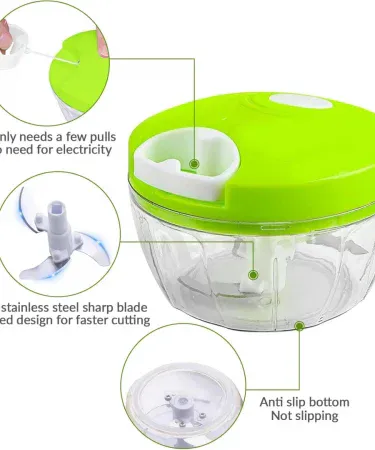 Abu Turab (أبو تراب) Spin Cutter Speedy Chopper – manual hand food processor for chopping onions, garlic, vegetables and meat