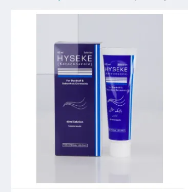 Hyseke Anti-Dandruff Lotion/Shampoo 60ml – Scalp Care & Flake Control bottle with fresh scent, suitable for men and women, displayed on a clean white background.