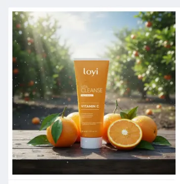 Loyi Vitamin C Face Wash 100ml bottle – brightening, deep cleansing, oil‑control foaming facewash for all skin types