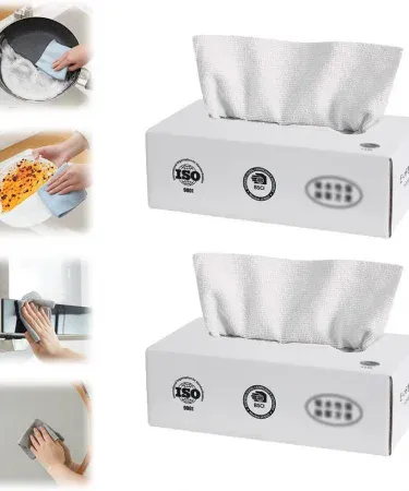 Abu Turab (أبو تراب) 10‑piece microfiber cleaning cloth set in a box, ideal for kitchen, car, glass, and home cleaning , imagecaption=Abu Turab (أبو تراب) 10‑piece microfiber cleaning cloth – multi‑functional towel for dishes, windows, and surfaces.