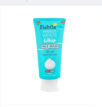 Fiabila Perfect White Whip Face Wash 100ml bottle, imagecaption=Fiabila Perfect White Whip Face Wash – All Skin Types – 100 ml bottle.