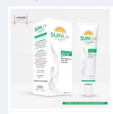 Pack of 2 LivGlow Skin Brightening Cream and SunLiv Sun Protection Cream for men and women – radiant skin duo