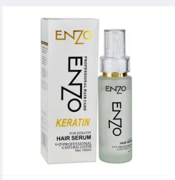 Enzo Keratin Hair Serum 100ml bottle – frizz control and silky softness, perfect for all hair types