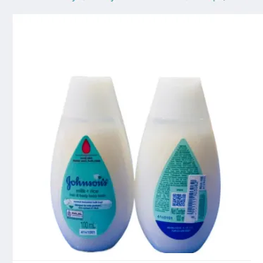 Johnson Milk + Rice Baby Bath 100ml bottle – gentle tear‑free baby wash for newborns and infants, imagecaption=Johnson Milk + Rice Baby Bath 100ml – Soft skin care for babies, available on Khareedo & Kharedo with Check on Delivery.
