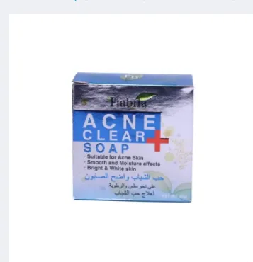 Fiabila Acne Clear Plus Soap – fragrant anti‑acne facial cleanser for clear skin, imagecaption=Fiabila Acne Clear Plus Soap displayed with its packaging, perfect for daily acne‑fighting routine.