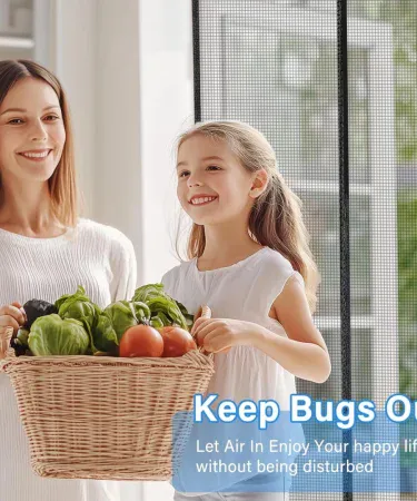 Abu Turab magnetic screen door mosquito net for kitchen door – hands‑free, self‑sealing mesh
