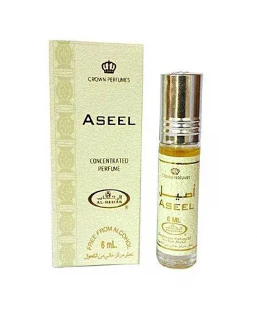 Aseel Ittar 6 ml bottle – luxurious Arabic perfume, imagecaption=Elegant Aseel Ittar 6 ml showcasing timeless fragrance,