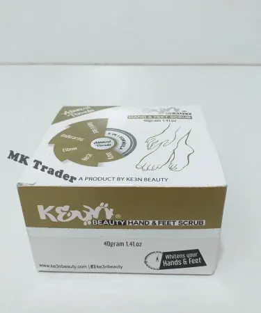 KE3N Beauty Hand & Feet Scrub 40g – 5‑in‑1 exfoliating scrub for hands, feet, underarms, elbows, neck and knees, imagecaption=KE3N Beauty 5‑in‑1 Hand & Feet Scrub (40 g) – Soft, smooth skin with Khareedo | Kharedo Check‑on‑Delivery.