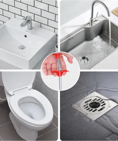 Abu Turab (أبو تراب) 1 PCS sink wire cleaner – ultra‑slender 0.7 cm flexible grabber for kitchen and bathroom drains