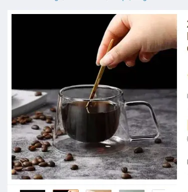 200ML Virgin Forest double‑wall insulated espresso cup – clear glass coffee mug with ergonomic handle, imagecaption=Elegant 200 ml clear glass espresso cup with double‑wall insulation, perfect for hot and cold beverages.