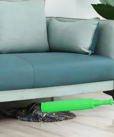 Abu Turab (أبو تراب) Green Twist Mop – 1 PCS self‑wringing 2‑in‑1 cleaning mop in vibrant green, perfect for wet and dry floor cleaning.