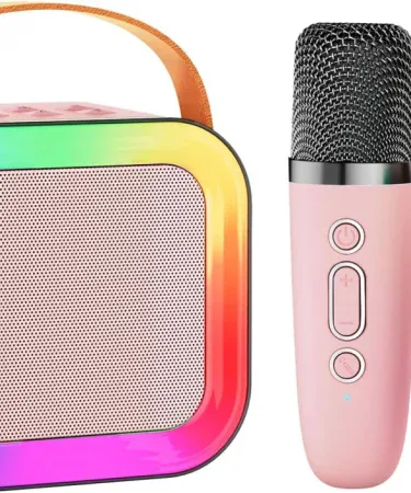 Abu Turab (أبو تراب) K‑12 Wireless Karaoke Speaker with Double Microphones – Portable Party Sound System