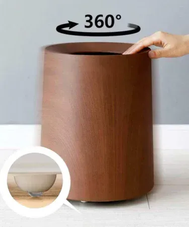 Pack of 4 pulley caster wheels – 360° silent ABS casters for storage boxes, trash cans and DIY projects,