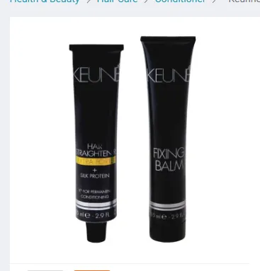 Keunne Professional Hair Straightener Extra Forte with Silk Protein – smooth and shiny hair styling tool, sleek black design with ceramic plates, displayed on a white background