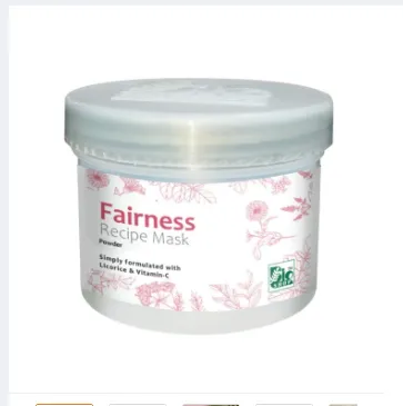 Bio Shop Organic Fairness Mask Face Pack Powder – 100% Natural Purifying Clay Mask in a white jar with natural ingredients