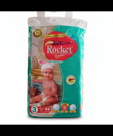 Rocket Premium Diapers Medium 44 pcs – Ultra‑soft, highly absorbent baby diapers for comfortable protection