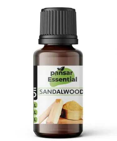 Pansar Essential’s 10 ml Sandalwood Oil Aromatherapy Diffuser – natural woody fragrance in a sleek glass bottle