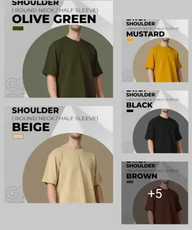 Plain basic round neck oversized unisex cotton T‑shirt in multiple colours, perfect for summer casual wear