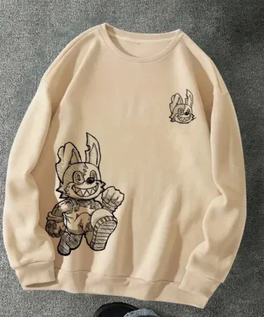 New style printed unisex sweatshirt for men and women – comfortable soft fabric, vibrant design, free size