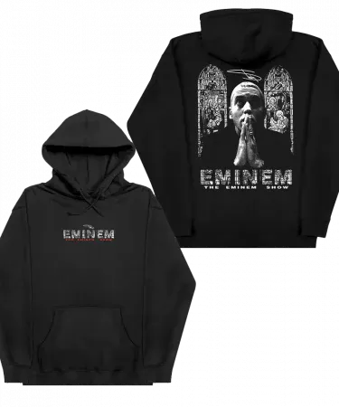 THE EMINEM SHOW Stained Hoodie – US printed streetwear hoodie for youth, vibrant stained graphic, perfect for outdoor fashion