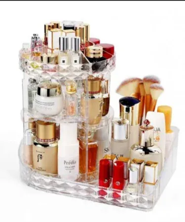New Rotating Cosmetic Organizer Storage Beauty Box Detachable 360 Degree on Khareedo, imagecaption=360° detachable cosmetic organizer – perfect for makeup storage, available on Khareedo and Kharedo ,