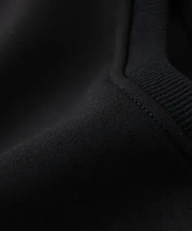 Simple black sweatshirt for men – comfortable cotton fleece pullover, perfect for casual and formal wear.