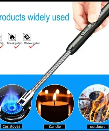 USB ARC rechargeable keychain lighter with card packing and Type‑C charging – random colors, imagecaption=USB ARC rechargeable keychain lighter in mix/random colour, perfect for on‑the‑go lighting.