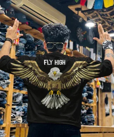 Printed drop shoulder t‑shirt for men – casual stylish tee with vibrant print, imagecaption=Printed Drop Shoulder T‑Shirt for Men – perfect casual wear available on Khareedo & Kharedo.