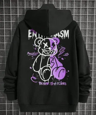 Printed girls hoodie with vibrant design and soft fabric, imagecaption=Stylish printed hoodie for girls – perfect for casual outings,