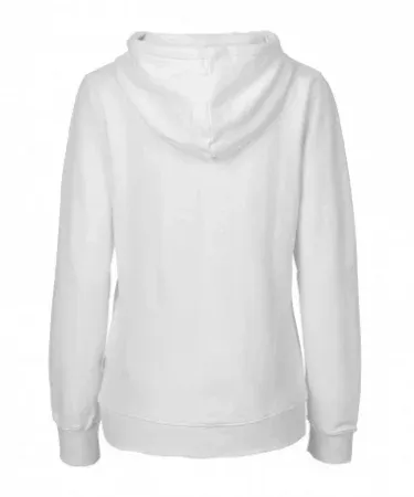 White zipper hoodie for men and women – sleek unisex casual wear, perfect for everyday style