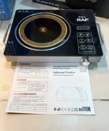 3 Litre Raf 3500W Infrared Cooker Stove – premium stainless‑steel kitchen appliance, imagecaption=Premium 3 Litre Raf 3500W Infrared Cooker Stove available on Khareedo | Kharedo with Check‑on‑Delivery service.