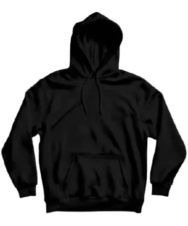 Basic white and black plain fleece hoodie for men – casual pull‑over style, imagecaption=Basic White & Black Plain Hoodie – comfortable, stylish, and perfect for winter,