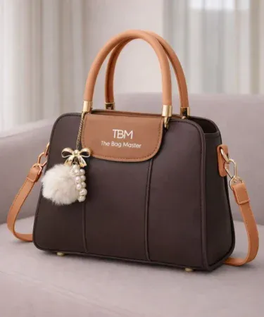 Premium Quality (TBM) The Bag Master high‑quality shoulder bag with attractive lock, unique handle and imported fur keychain – multiple colors available, imagecaption=The Bag Master – stylish shoulder bag with lock, inner pocket and fur keychain, available on Khareedo & Kharedo Pakistan.