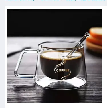 200ML Virgin Forest double‑wall insulated espresso cup – clear glass coffee mug with ergonomic handle, imagecaption=Elegant 200 ml clear glass espresso cup with double‑wall insulation, perfect for hot and cold beverages.