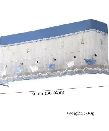 Premium dust proof AC cover made of high‑grade Jacquard fabric, waterproof and universal fit for 1.5 ton wall‑mounted units