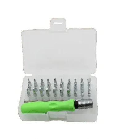 Abu Turab (أبو تراب) Mini Magnetic Interchangeable Precision Screwdriver Set with flexible bar and 30 magnetic bits in portable case, imagecaption=Abu Turab (أبو تراب) 30‑bit magnetic screwdriver kit – perfect for electronic repairs, portable and adjustable.