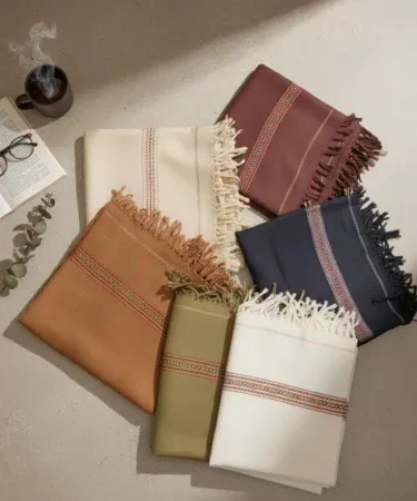 Kashmiri Dhussa Acrylic Wool Shawl for Men in White, Black and Brown with golden borders, imagecaption=Elegant men’s Kashmiri Dhussa shawl – perfect winter wrap, available in multiple colors.
