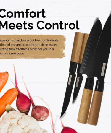 Abu Turab 4‑piece Japanese Zillinger Knife Set with high‑carbon stainless steel blades and ergonomic handles, imagecaption=Premium Abu Turab Japanese Zillinger Knife Set – ultra‑sharp, ergonomic, and ready for your kitchen.