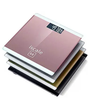 Abu Turab (أبو تراب) iScale Weight Machine – high precision digital bathroom scale with tempered glass platform, imagecaption=Abu Turab iScale Weight Machine showcasing sleek design and LED display,