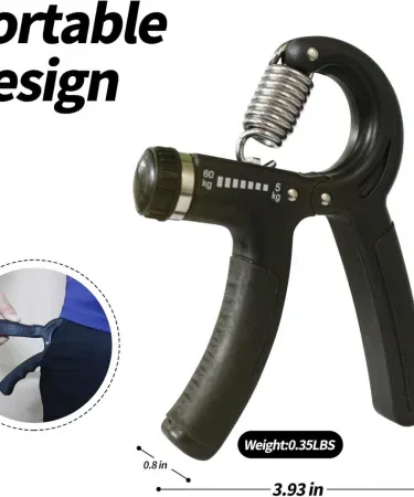 Abu Turab adjustable hand gripper strengthener with non‑slip TPR handle , imagecaption=Abu Turab Hand Gripper – Adjustable Resistance for Hand & Forearm Training ,