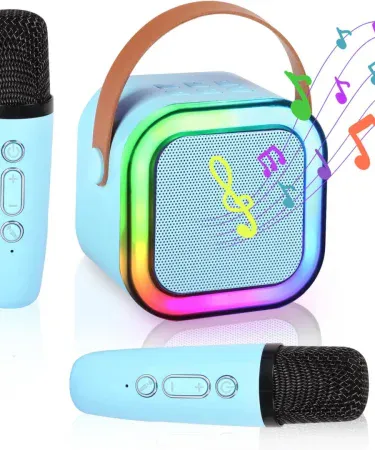 Abu Turab (أبو تراب) K‑12 Wireless Karaoke Speaker with Double Microphones – Portable Party Sound System