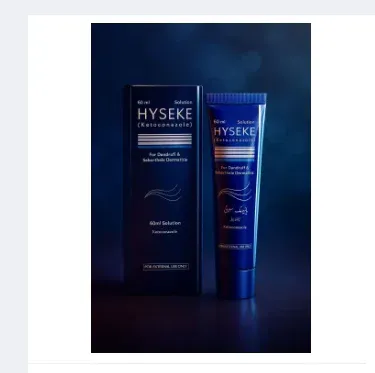Hyseke Anti-Dandruff Lotion/Shampoo 60ml – Scalp Care & Flake Control bottle with fresh scent, suitable for men and women, displayed on a clean white background.
