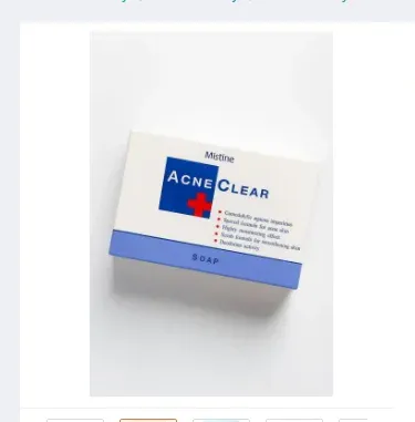 Mistine Acne Clear Soap 90g – Original Anti‑Acne & Oil Control Formula packaging, imagecaption=Mistine Acne Clear Soap 90g – Original Anti‑Acne & Oil Control Formula.