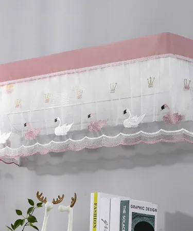 Premium dust proof AC cover made of high‑grade Jacquard fabric, waterproof and universal fit for 1.5 ton wall‑mounted units