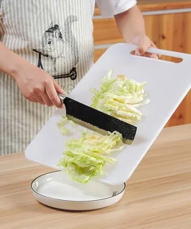 Plastic small size BPA‑free chopping board – durable, easy‑clean kitchen cutting board for meat, vegetables & fruits, perfect for home and professional use.