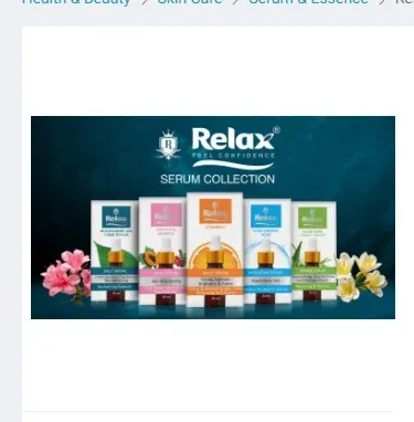 Relax UK Papaya & Berries Face Serum 30ml bottle with fresh papaya slices and berries on a clean white background