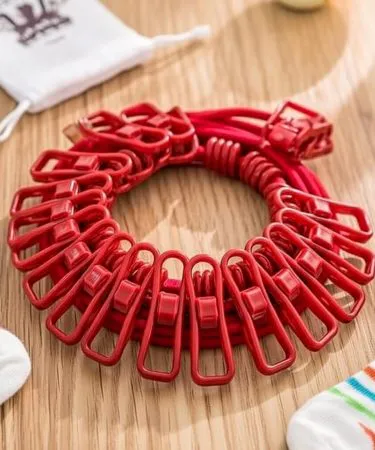 12-clips-portable-drying-rope-with-hooks-travel-clothesline-rassi-taar-khareedo-pakistan