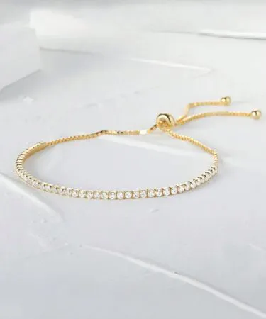 1pc Minimalist Luxurious Fully Pave Crystal Adjustable Bracelet – sparkling crystal jewelry for women, perfect for daily, festival and party wear, adjustable fit, high‑quality crystal stones, elegant minimalist design.